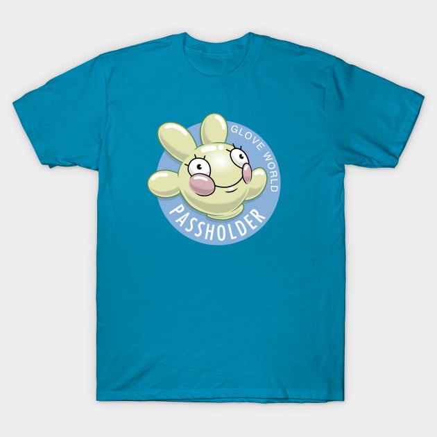 Glove World Passholder T-Shirt by ClayGrahamArt